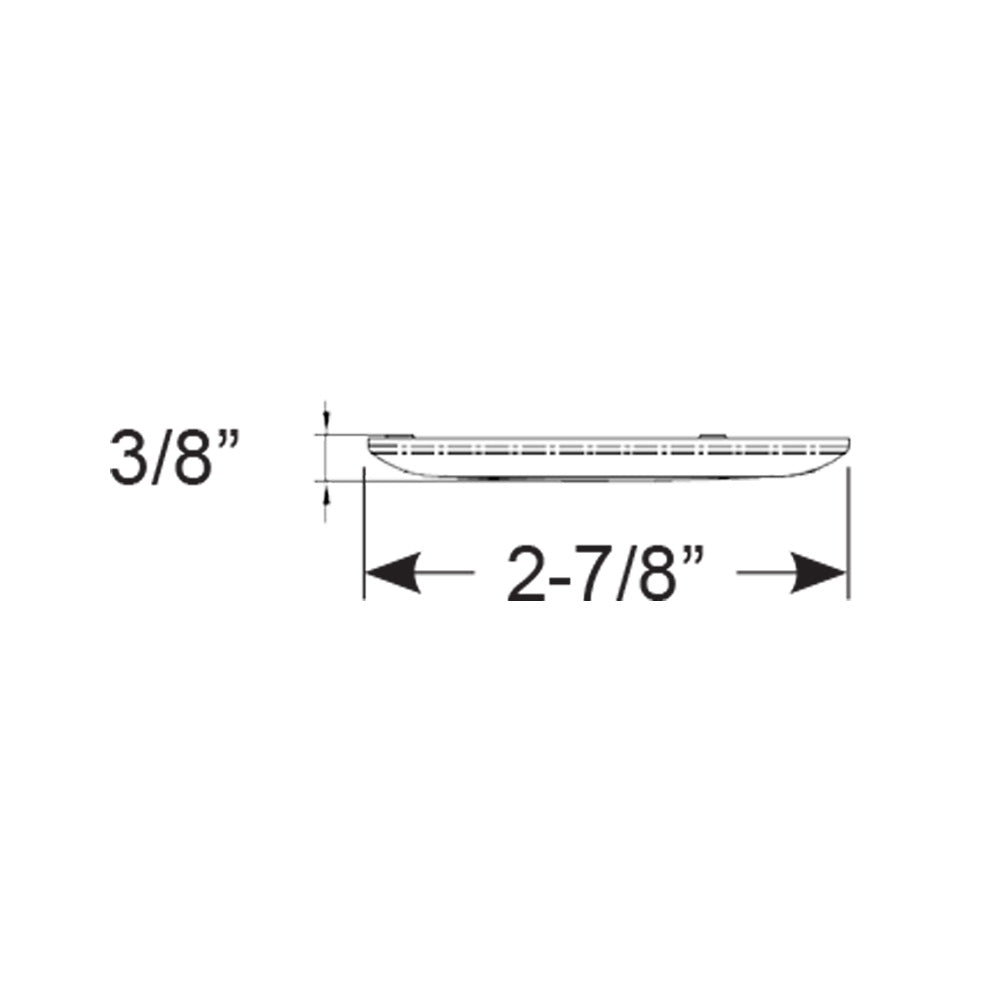 Scandvik B3 Downlight Surface Mount Cool White SS Trim IP67 1224V 41320P