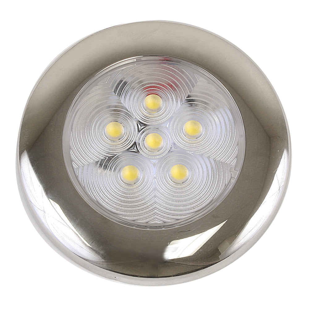 Scandvik B3 Downlight Surface Mount Cool White SS Trim IP67 1224V 41320P