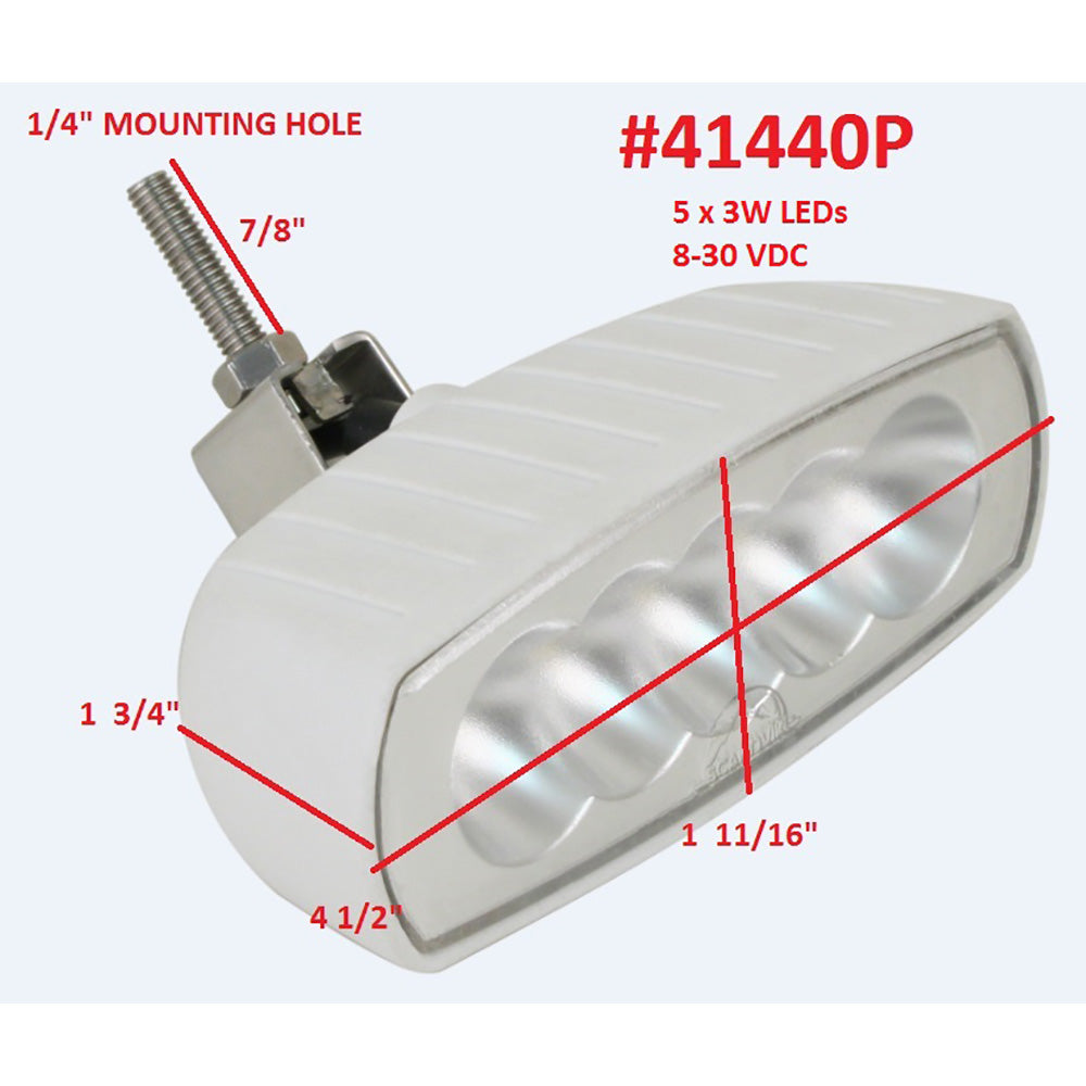 Scandvik Bracket Mount LED Spreader Light White 41440P