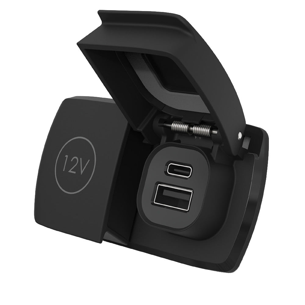 Scanstrut Flip Pro Duo USBA USBC w12V Power Socket SCMULTIF2