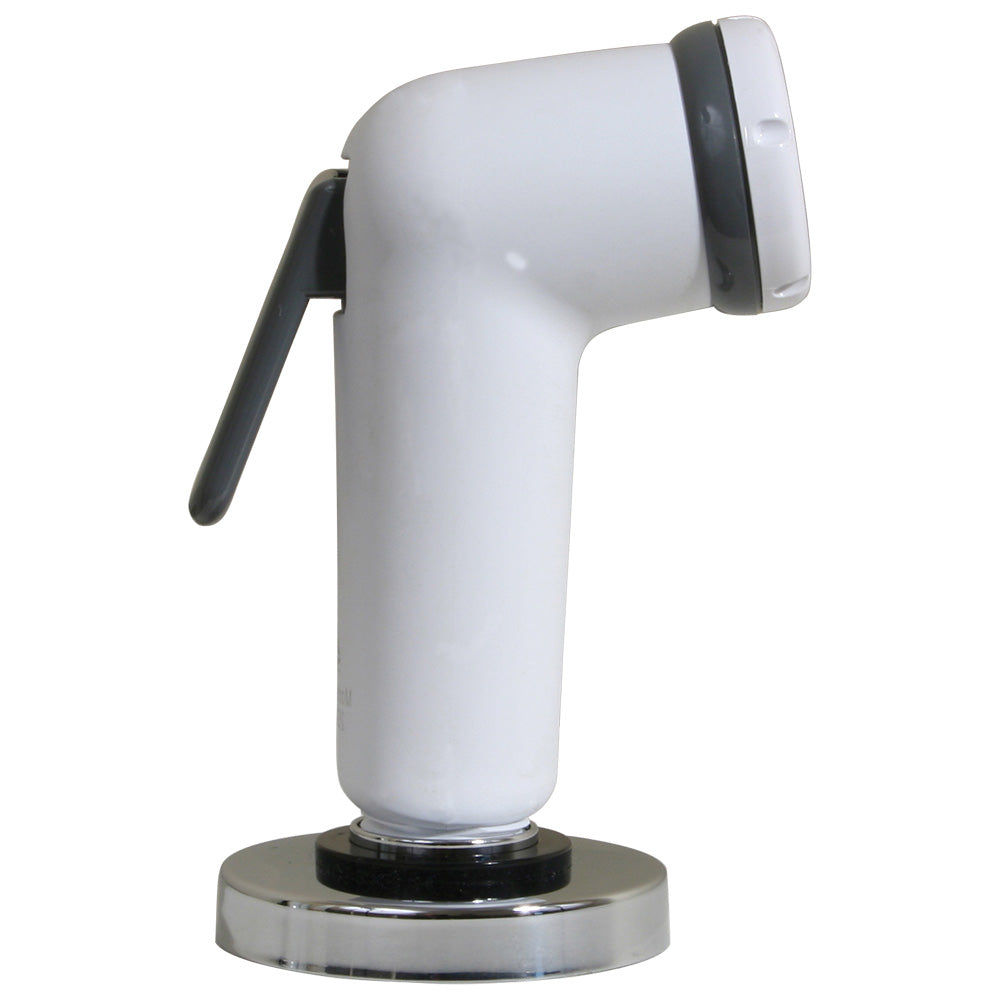 Scandvik Straight Handle Pull Out Sprayer White w6 Hose 10196P