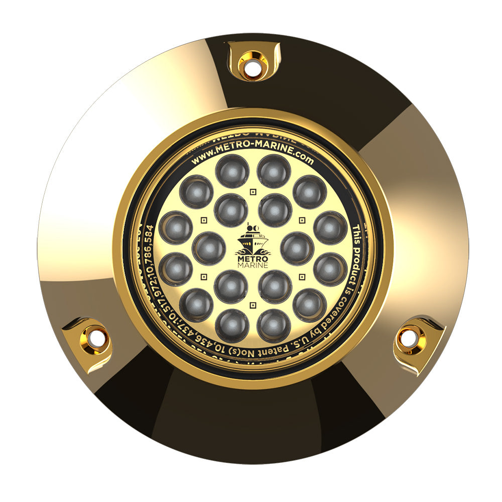 Metro Marine HighOutput Submersible Underwater Light wIntelligent Monochromatic LEDs Aqua 90 Beam FBMR1A390
