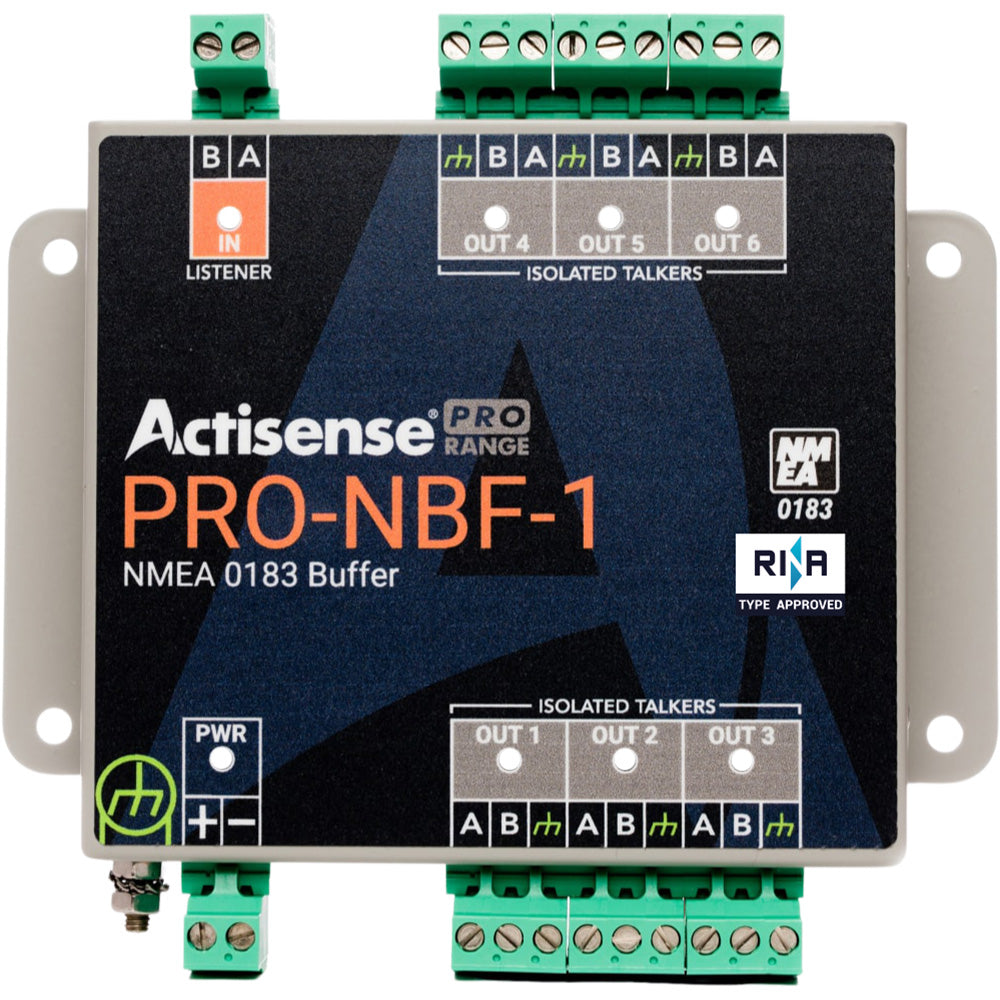 Actisense PRO NMEA Buffer 1 OPTO Input 6 ISODrive Outputs Serial Port Pluggable Screw Terminals PRONBF1
