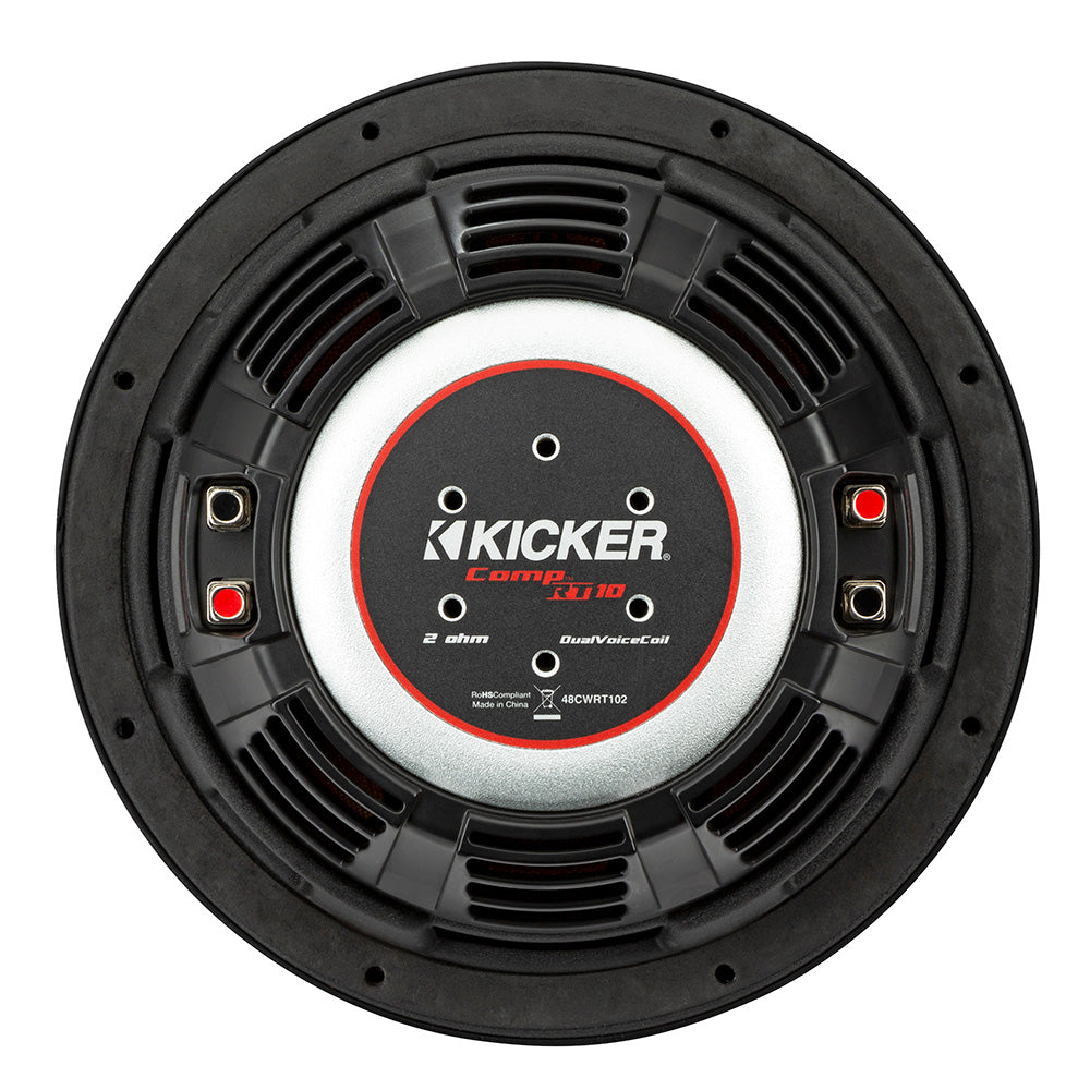 KICKER CompRT 10 Ultra Thin Subwoofer 2Ohm 48CWRT102