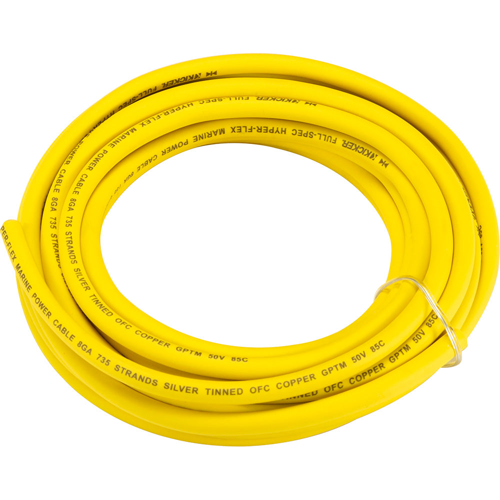 KICKER KMWPY820 20 8AWG Power Wire Yellow 47KMWPY820