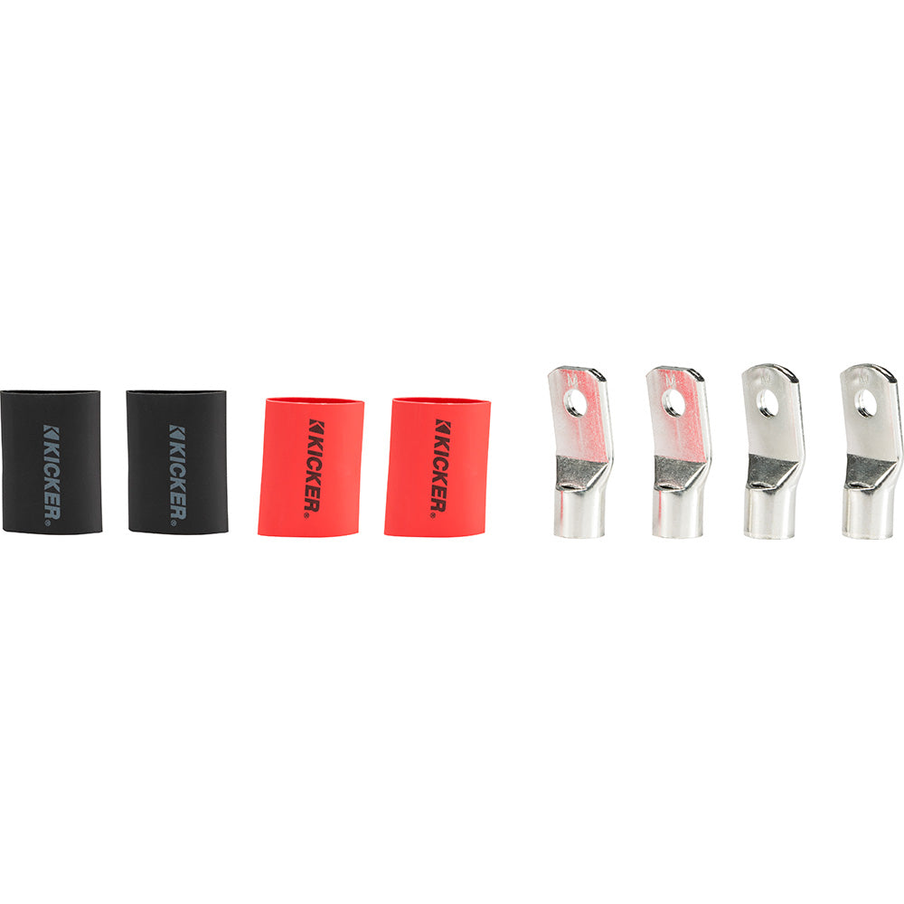KICKER RT0 Nickel Plated 10AWG 516 Ring Terminal 4Pack 47RT0