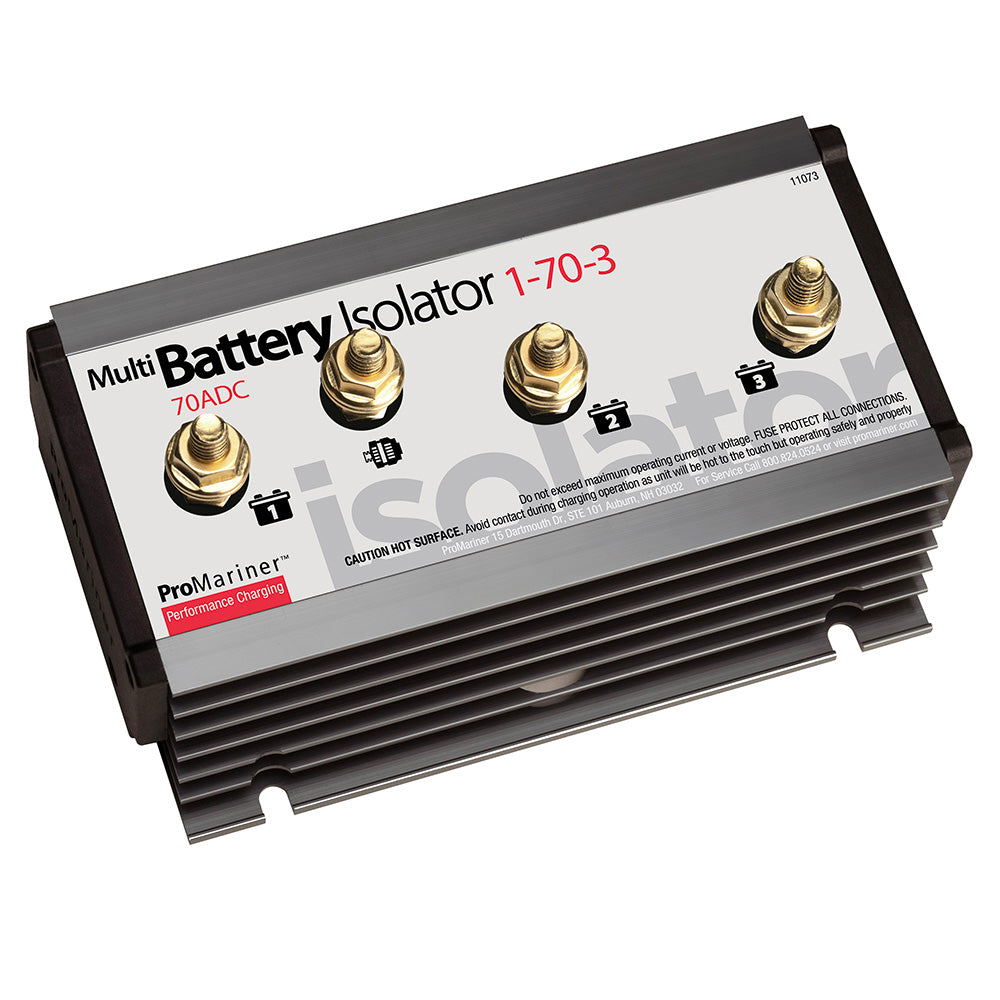 ProMariner Battery Isolator 1 Alternator 3 Battery 70 AMP 11073