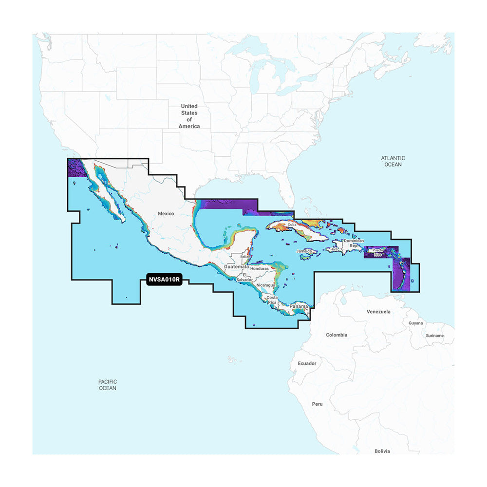 Garmin Navionics Vision NVSA010R Central America Caribbean 010C145100