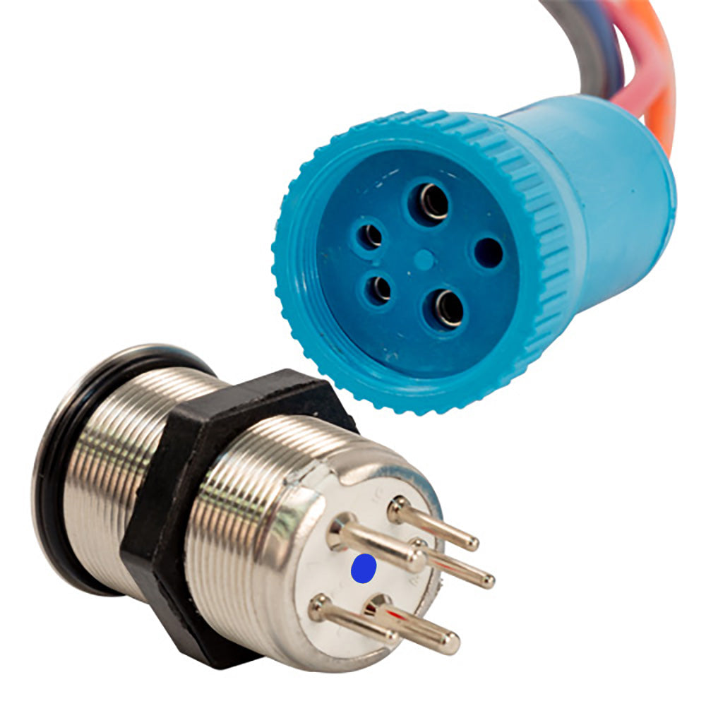 Bluewater 22mm Push Button Switch OffOnOn Contact BlueGreenRed LED 4 Lead 905931134