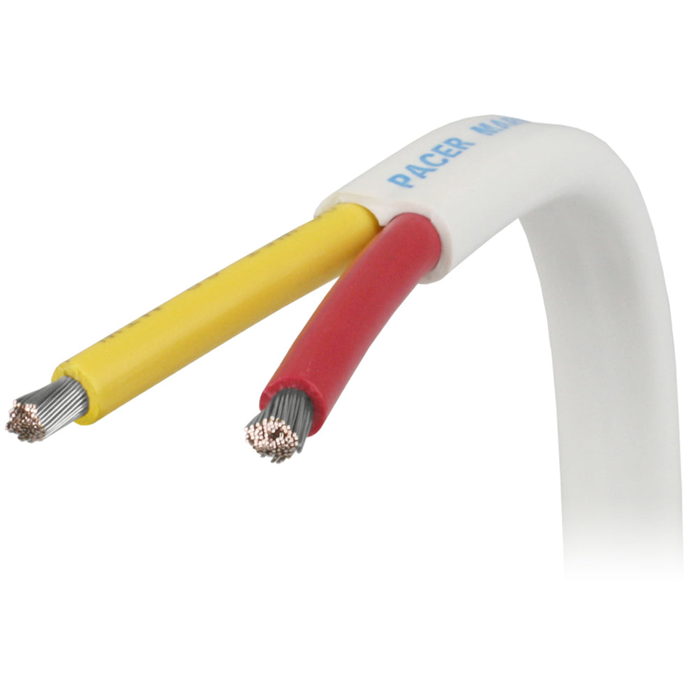 Pacer 62 AWG Safety Duplex Cable Flat Cable RedYellow Sold By The Foot W62RYWFT