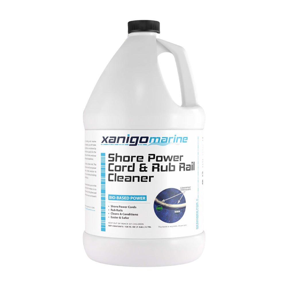 Xanigo Marine Shore Power Cord Rub Rail Cleaner 1 Gallon XMSPC1G