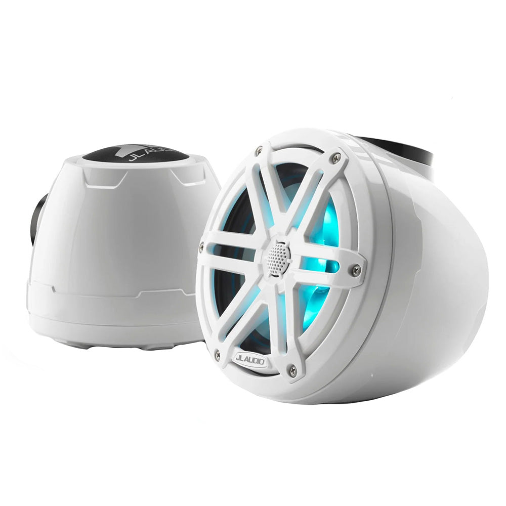 JL Audio M3 VeX Series 65 Enclosed Coaxial Speakers wRGB LED Lighting White Sports Grilles M3650VEXGwSGwi 0100325800