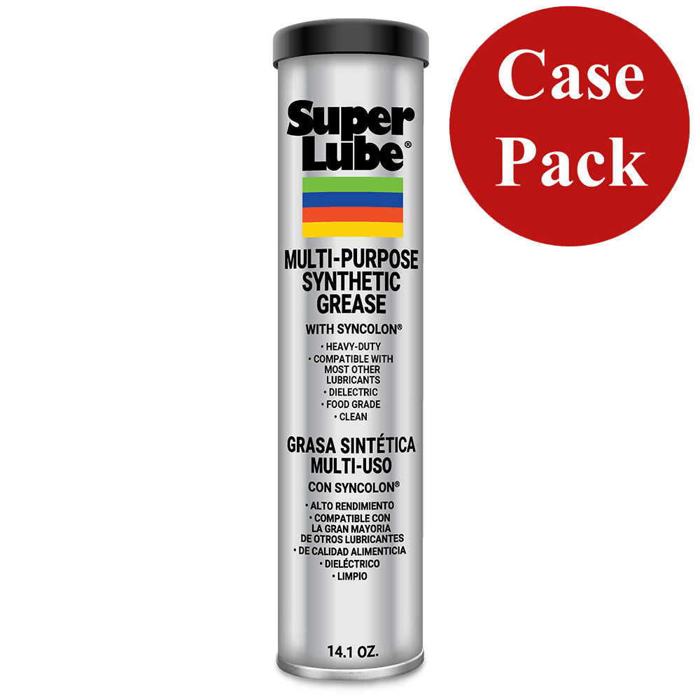 Super Lube MultiPurpose Synthetic Grease wSyncolon 141oz Cartridge Case of 12 41150CASE
