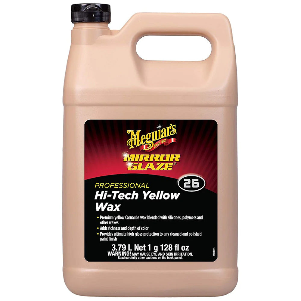 Meguiars Professional HiTech Yellow Liquid Wax 1 Gallon M2601