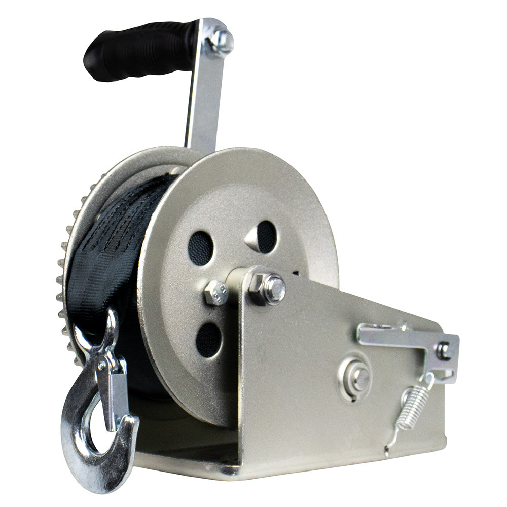 Powerwinch Utility Series Winch 1800lb 2 Speed 8 Crank Arm Zinc 21500W18008ZR