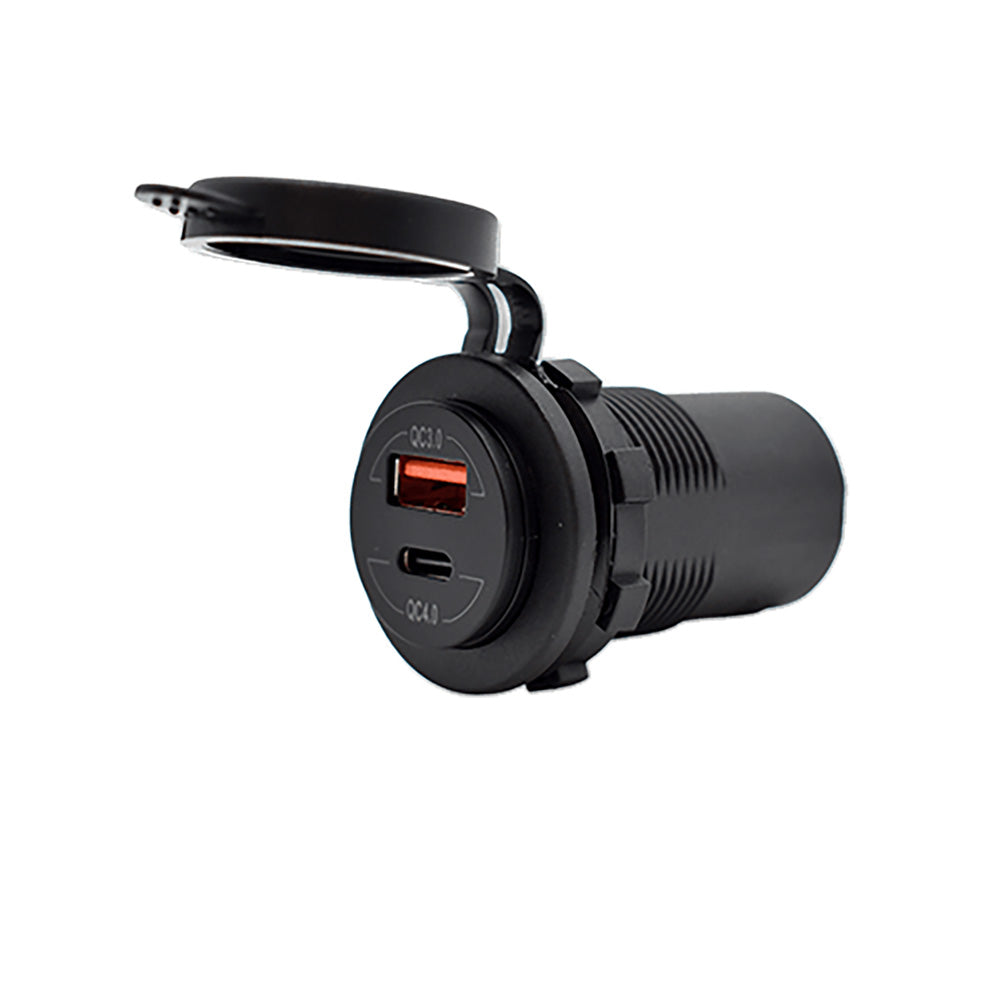 Bluewater Round Dual USBUSBC Charger 30004001A