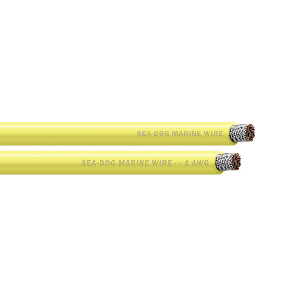 SeaDog 1 AWG Yellow Battery Cable 100 8001032