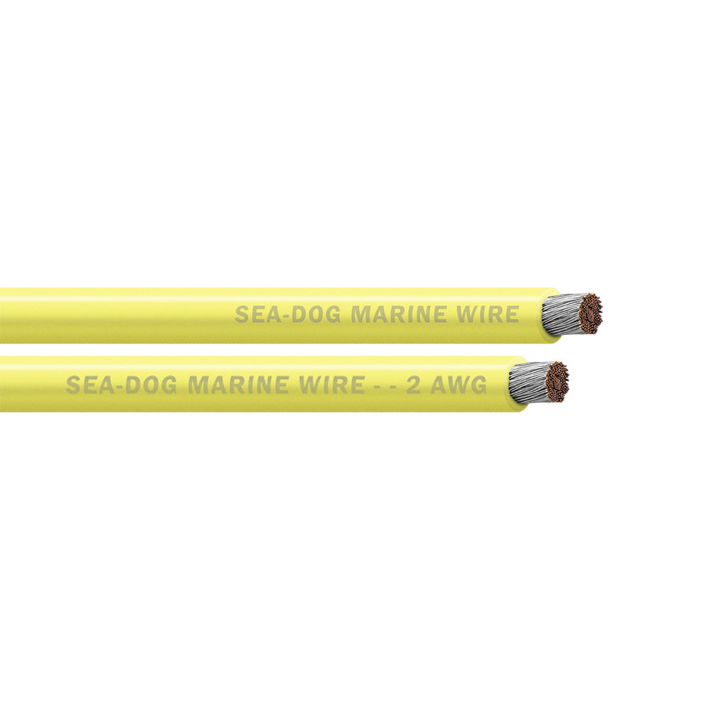 SeaDog 2 AWG Yellow Battery Cable 50 8002031