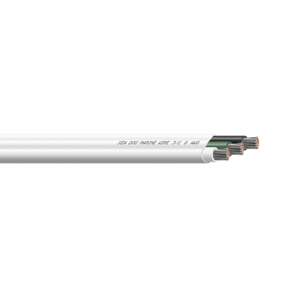 SeaDog 83 AWG Flat Triplex Wire WhiteGreenBlack 25 8008300