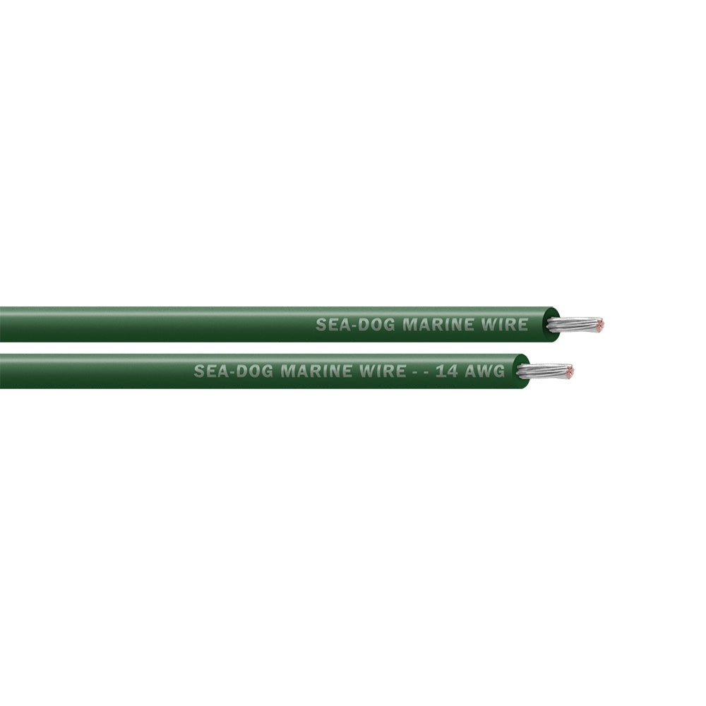 SeaDog 14 AWG Green Primary Wire 100 8014042