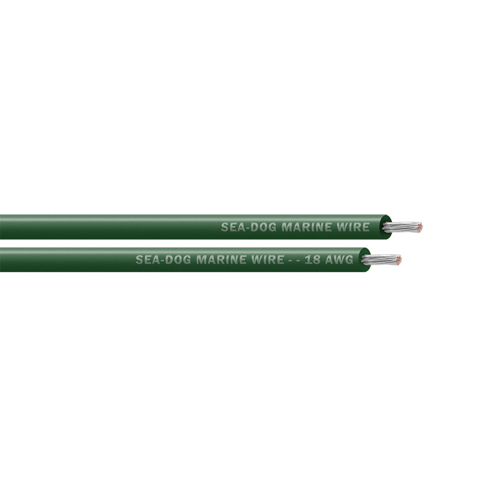 SeaDog 18 AWG Green Primary Wire 100 8018042