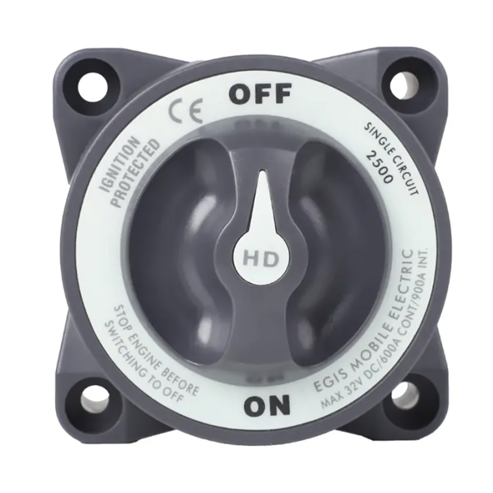 Egis Battery Switch Heavy DutySeries 600A OffOn 2500