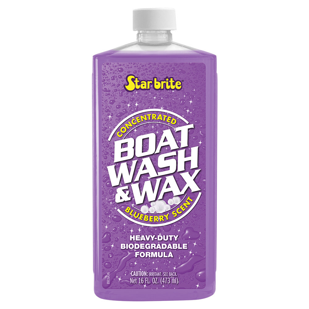 Star brite Boat Wash Wax Heavy Duty Concentrate Blueberry Scent 16 oz 89816