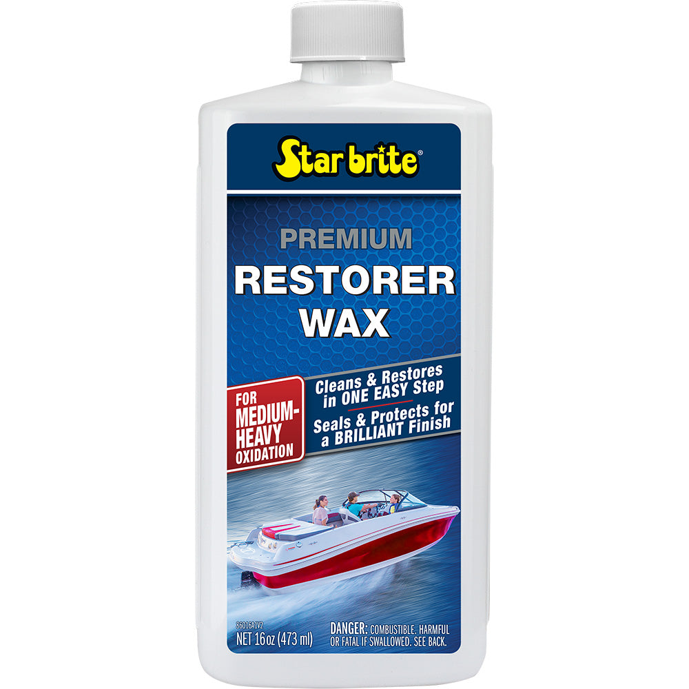 Star Brite Premium Restorer Wax fMedium to Heavy Oxidation 16 oz 86016