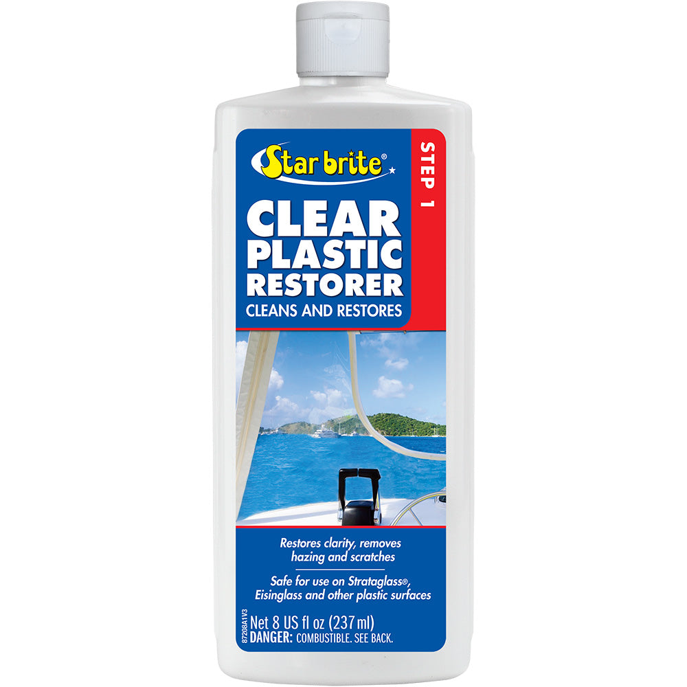 Star brite Clear Plastic Restorer Step 1 8 oz 87208