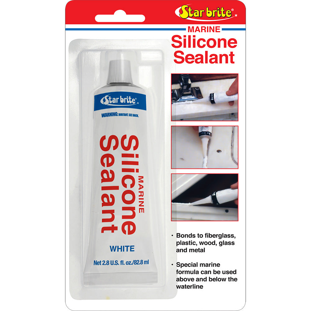 Star brite Marine Silicone Sealant White 28 oz 82101