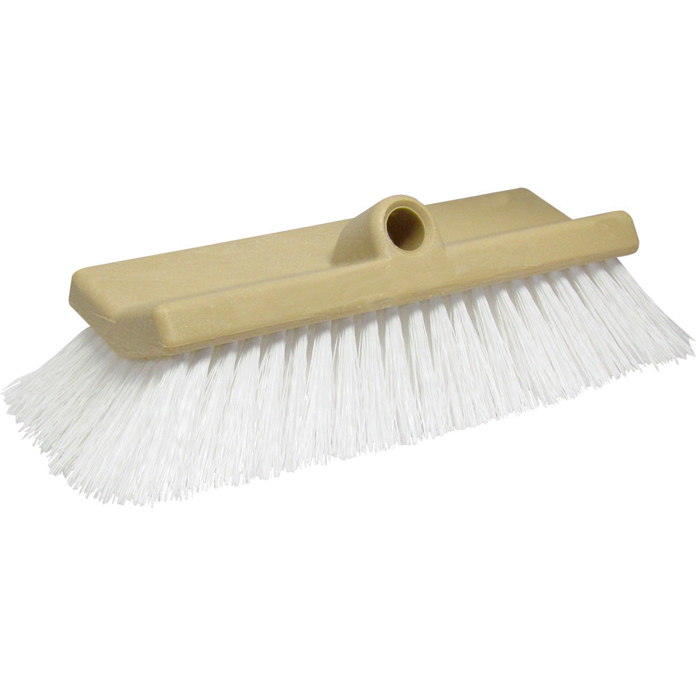 Star brite 10 BiLevel Boat Cleaning Brush Stiff Bristle White Scrubber 40016