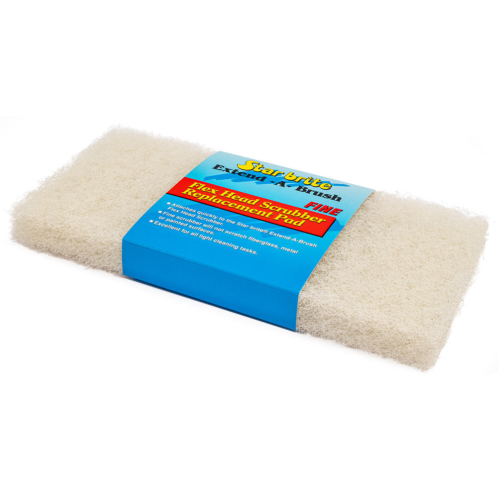 Star brite Large Scrub White Pad Fine Texture 40125