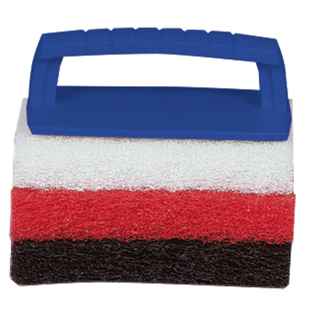 Star brite MultiTexture Scrub Pad Kit wInterchangeable Handle 3 Pads 40023