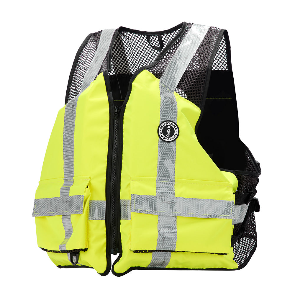Mustang Industrial Mesh Vest HiVis Fluorescent Yellow Green 4XL5XL MV1254T32394XL5XL279