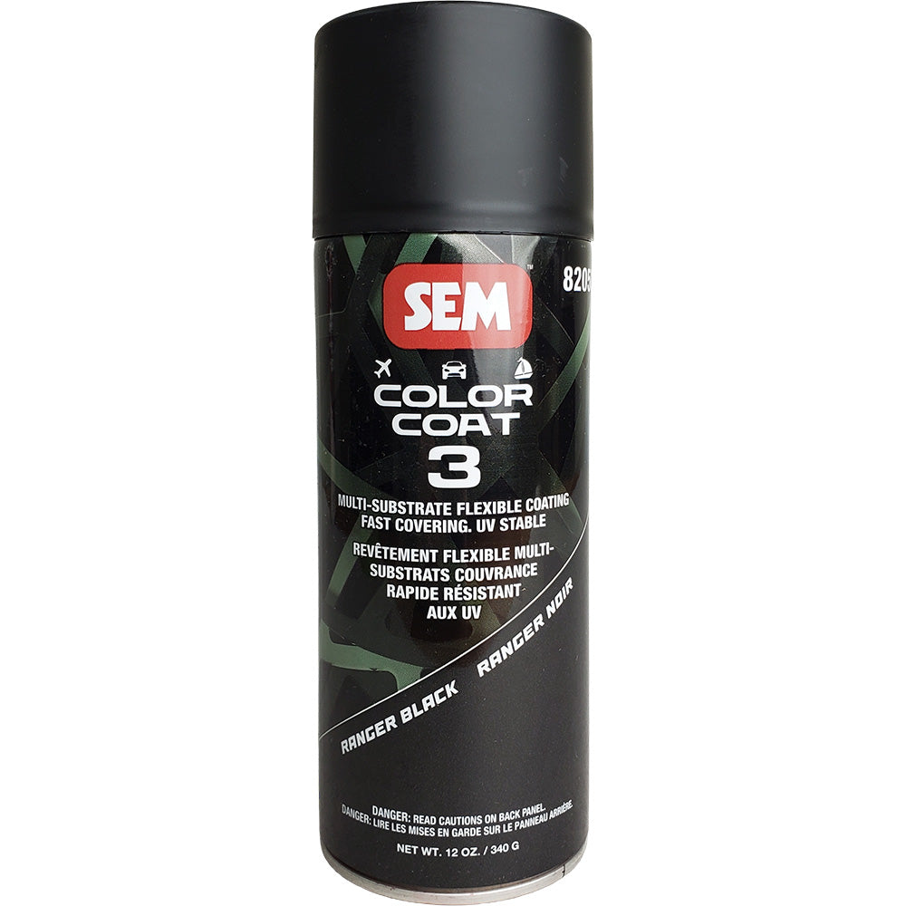 SEM Color Coat 3 Ranger Black 12 oz 82053