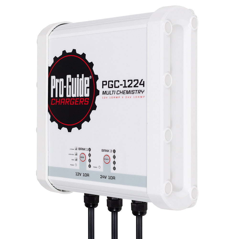 ProGuide 2 Bank OnBoard Battery Charger 1 12V 1 24V 20Amp PGC1224