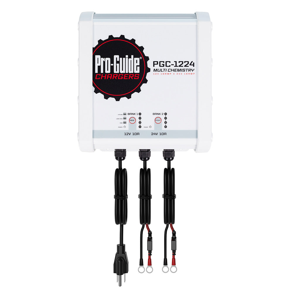 ProGuide 2 Bank OnBoard Battery Charger 1 12V 1 24V 20Amp PGC1224