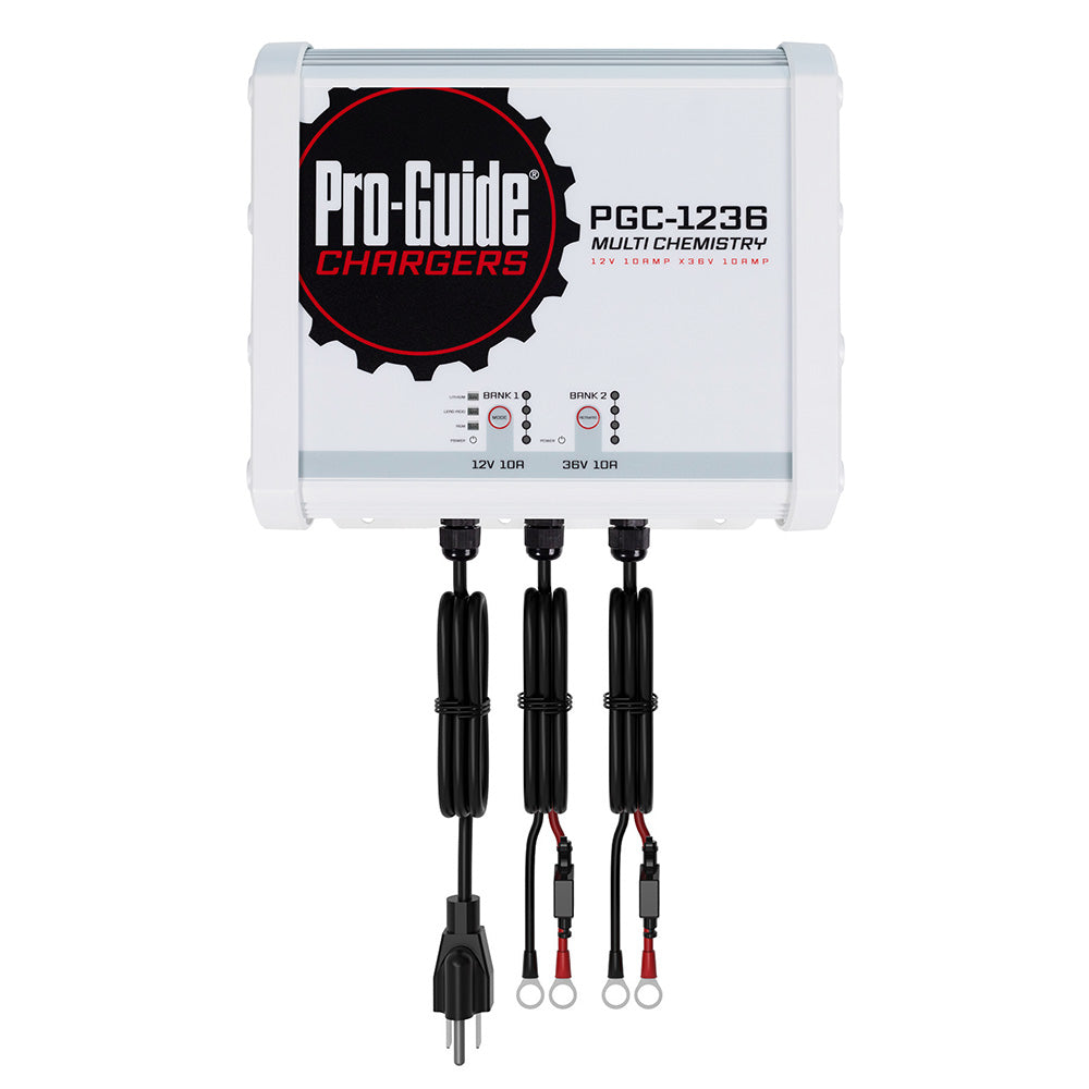 ProGuide 2 Bank OnBoard Battery Charger 1 12V 1 36V 20Amp PGC1236