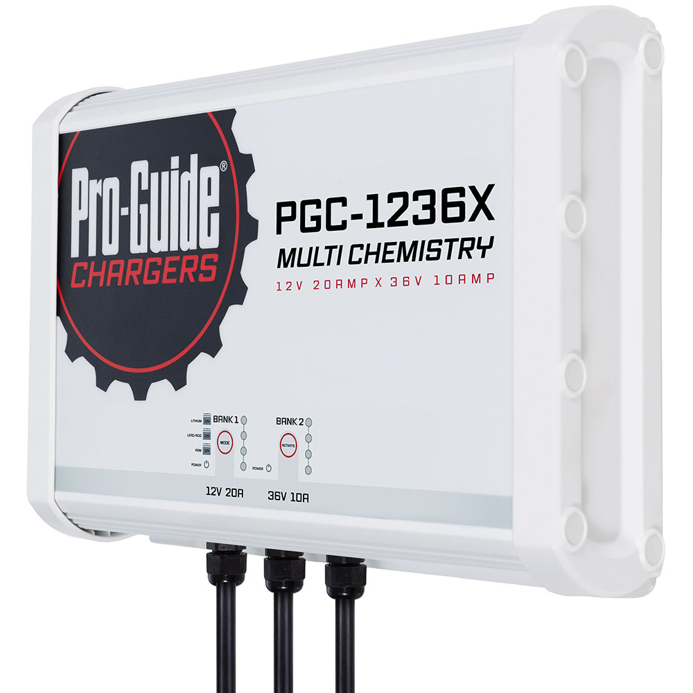ProGuide 2 Bank OnBoard Battery Charger 1 12V 1 36V 30Amp PGC1236X