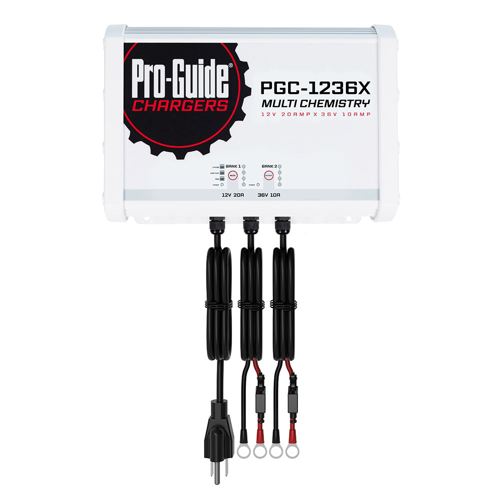 ProGuide 2 Bank OnBoard Battery Charger 1 12V 1 36V 30Amp PGC1236X