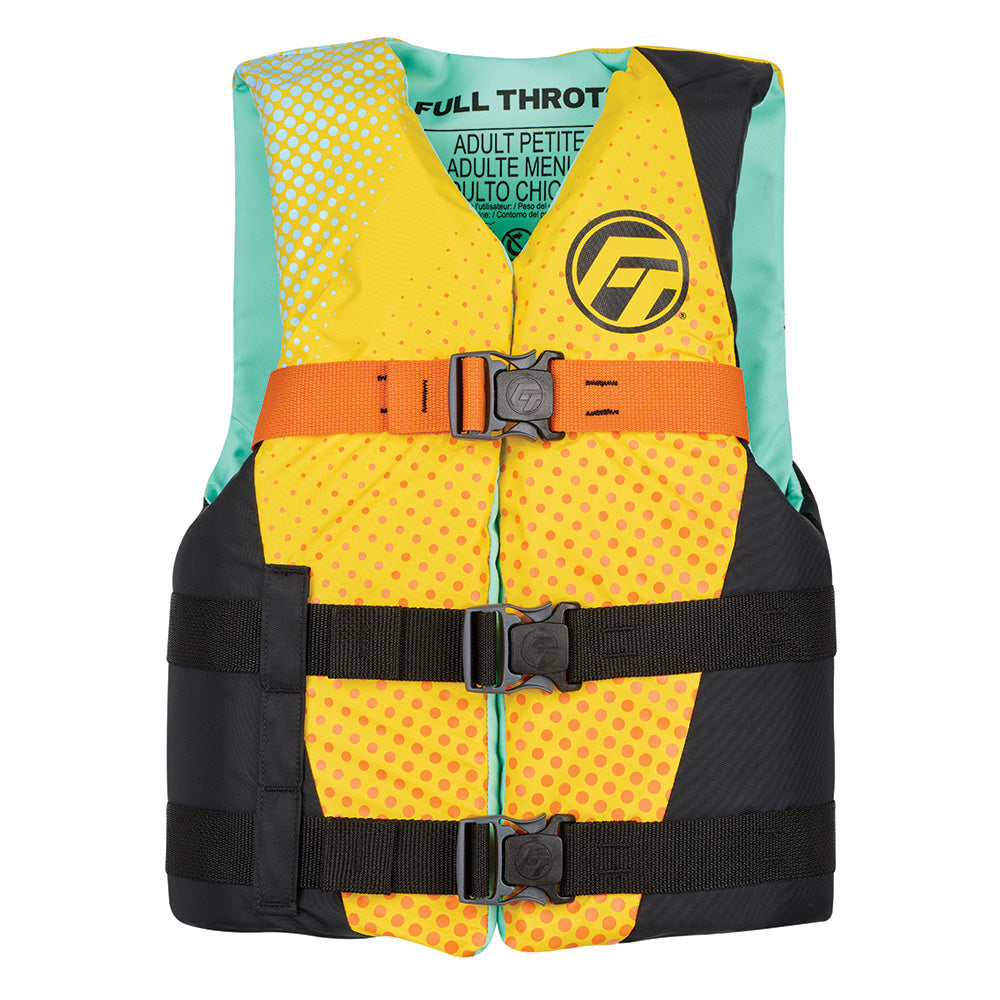 Full Throttle Teen Nylon Life Jacket YellowBlack 11220030001026