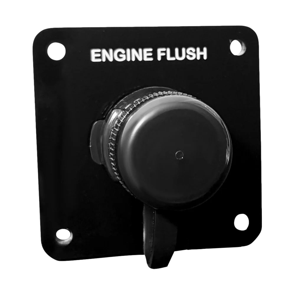 Flushmaster Vertical Single Outlet Flush Port Reroute Black Acrylic 38 Barb SMQCR1BV38