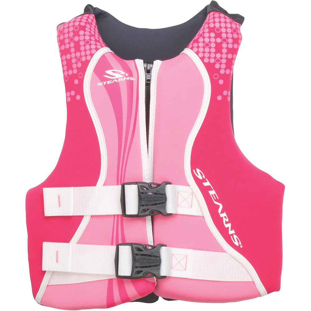 Stearns Youth Hydroprene Life Vest Type III PinkHot Pink 5090lbs 2000036923