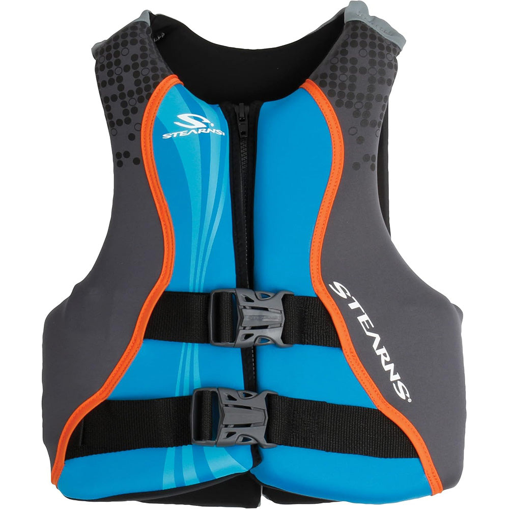Stearns Youth Hydroprene Life Vest Type III BlueGrey 5090lbs 2000037953
