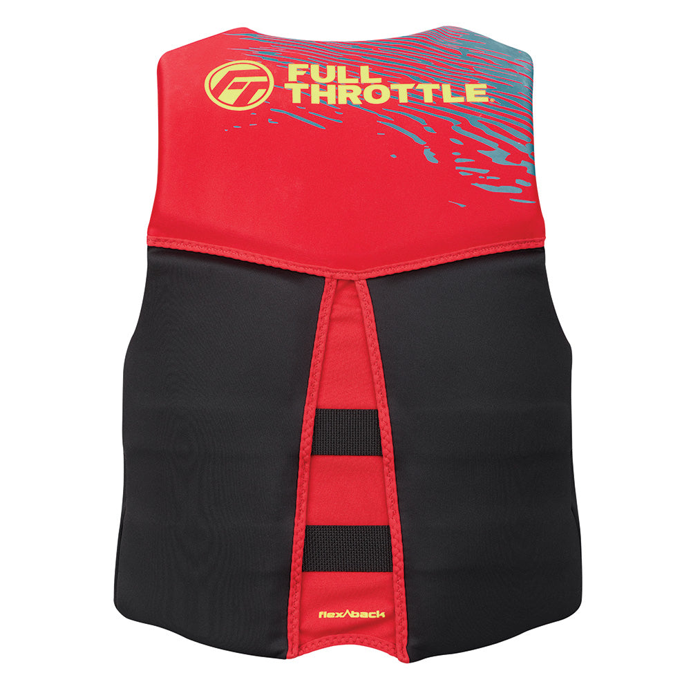 Full Throttle Mens RapidDry FlexBack Life Jacket XL RedBlack 14250010005026