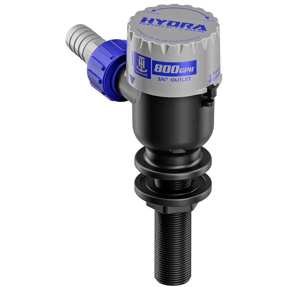 TH Marine HYDRA Livewell Pump 800 GPH 12V Long Nozzle PMPLWL8DP