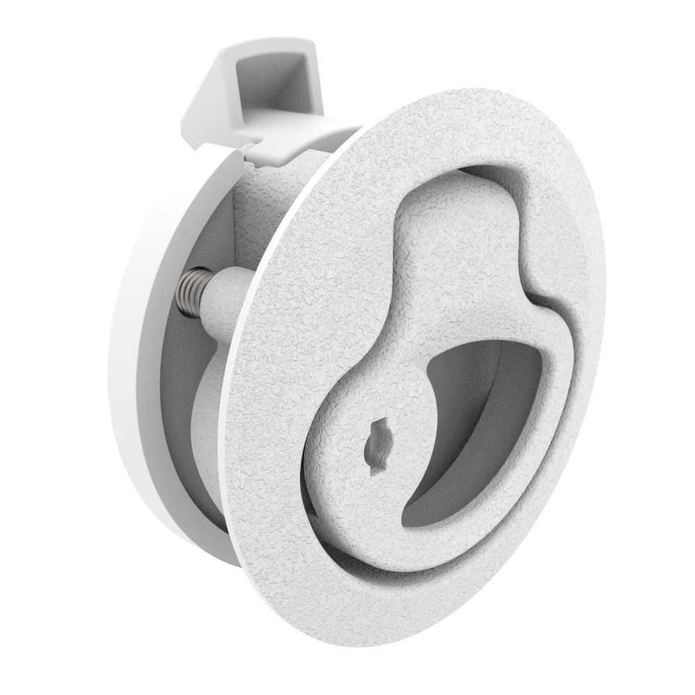 Southco PushtoClose Latch Medium Size Key Locking 17 22mm Grip Plastic Natural White M1441