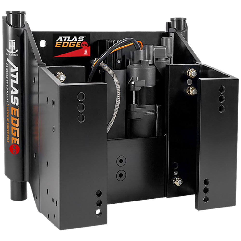 TH Marine ATLAS EDGE 8 Set Back Hydraulic Jack Plate Heavy Duty Black AHJE8VHDBDP