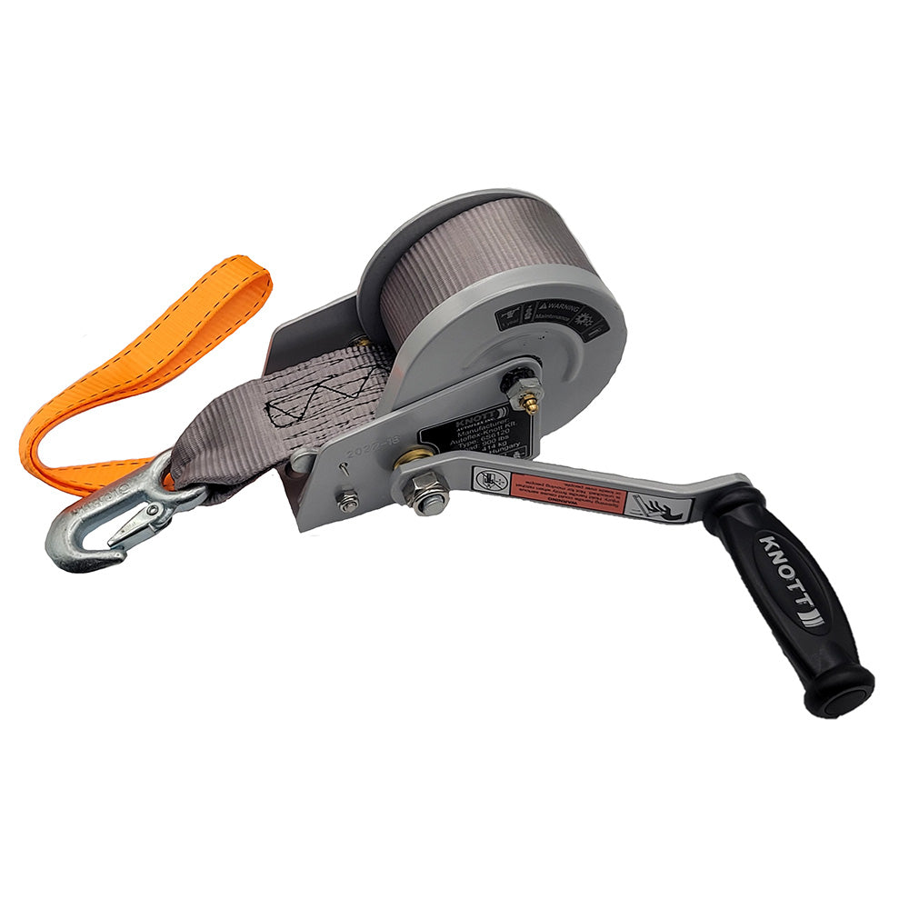 Load Rite SingleSpeed Trailer Winch 900lbs 12 Strap 7 Handle 608921K