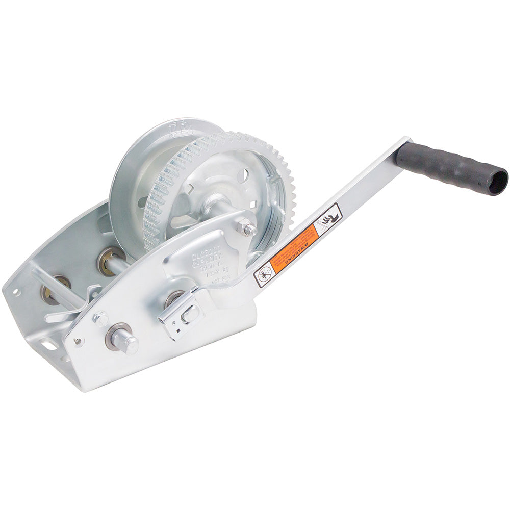Load Rite TwoSpeed Trailer Winch 3200lbs 25 Strap 8 Handle 608929